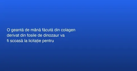 Geanta din colagen de T. rex