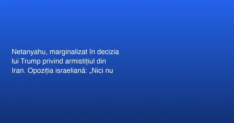 Criticile lui Yair Lapid la adresa lui Benjamin Netanyahu