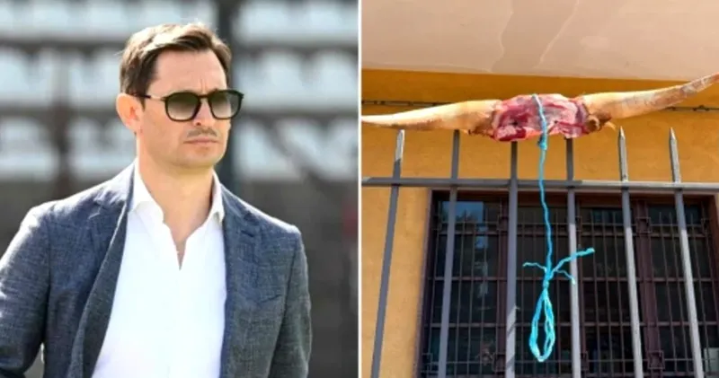 Mesaj mafiot în fotbalul italian: Scalpul unui vițel atârnat de gardul casei unui președinte de club