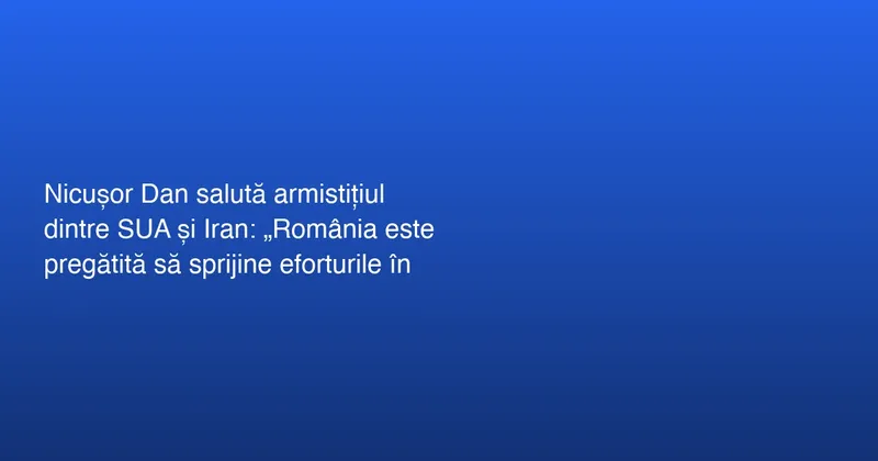 Acordul de încetare a focului între SUA și Iran