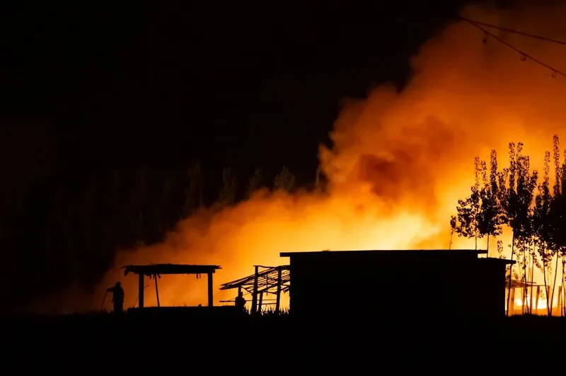 Incendiu în Vrancea