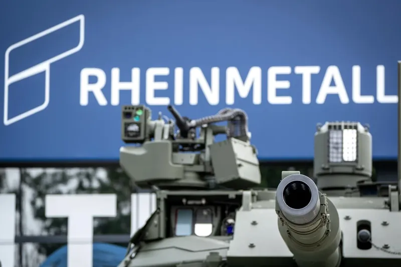 Protest la Rheinmetall în Berlin