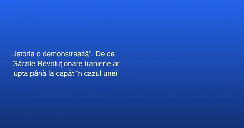 Puterea Gărzilor Revoluționare Iraniene în Orientul Mijlociu