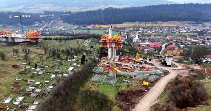 Construcția viaductului de la Nădășelu prin metoda consolei echilibrate